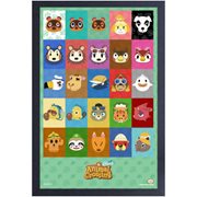 Animal Crossing: New Horizons Character Icons Framed Art Print