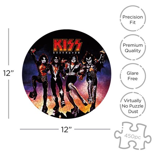 KISS Destroyer Album Art 450-Piece Picture Disc Puzzle