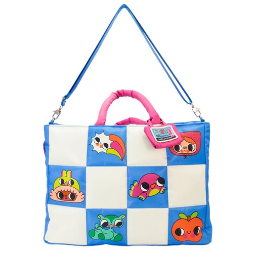 Burger Babie Padded Check Tote Bag