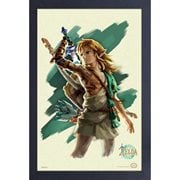 The Legend of Zelda: Tears of the Kingdom Link with Star Warsord Framed Art Print