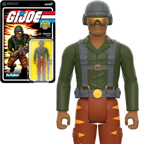 G.I. Joe Tiger Force Greenshirt Goggles Down (Brown) 3 3/4-Inch ReAction Figure