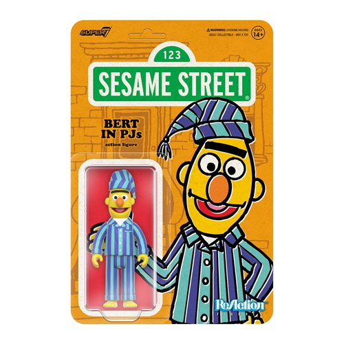 Sesame Street Bert (PJs) 3 3/4-Inch ReAction Figure