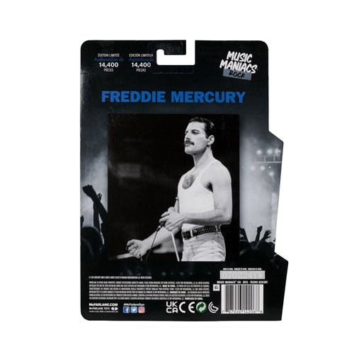 Music Maniacs Rock Wave 3 Queen Freddie Mercury 6-Inch Scale Action Figure