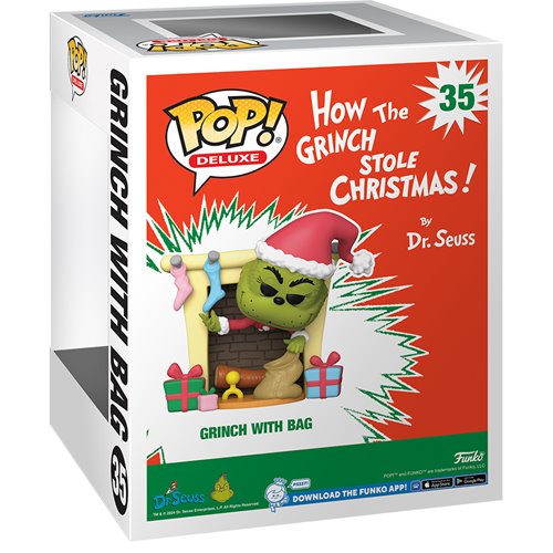 How the Grinch Stole Christmas Grinch with Bag Deluxe Funko Pop! Vinyl Figure