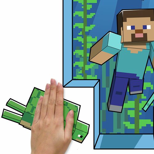 Minecraft Peel and Stick Giant Wall Decals