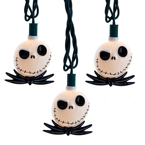 Nightmare Before Christmas Plush Ornament Set Featuring 6 Jack Skellington Heads 