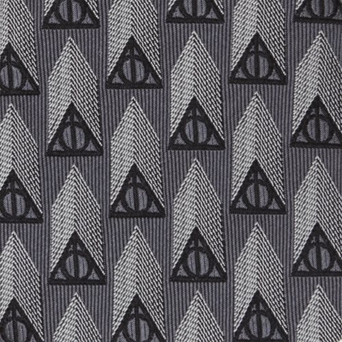 Harry Potter and the Deathly Hallows Gray Silk Men's Tie