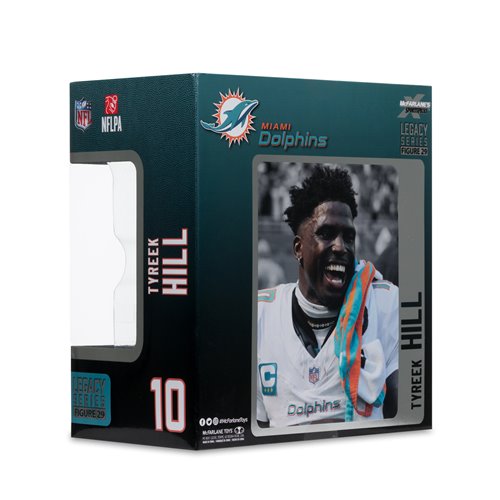 NFL SportsPicks 2025 Miami Dolphins Tyreek Hill Alternate Jersey 7-Inch Scale Posed Figure