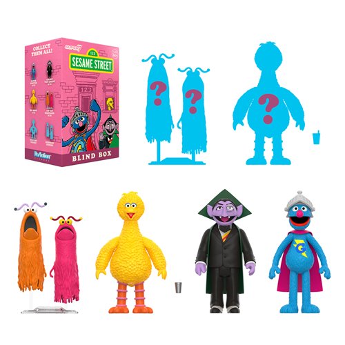 Sesame Street Blind Box Wave 2 3 3/4-Inch ReAction Figure (Single)