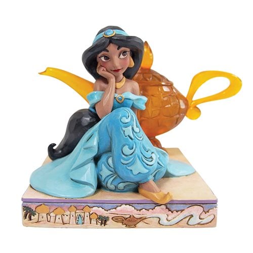 Disney Traditions Aladdin Jasmine and Genie Lamp by Jim Shore Statue
