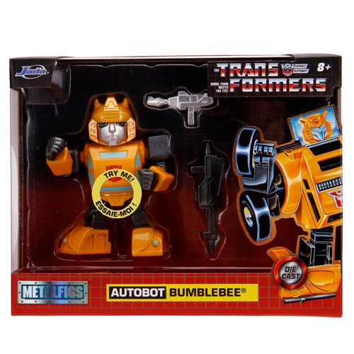 Transformers G1 Bumblebee Deluxe 4-Inch MetalFigs Figure with Light