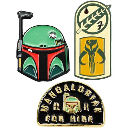 Star Wars Boba Fett For Hire Lapel Pin Set