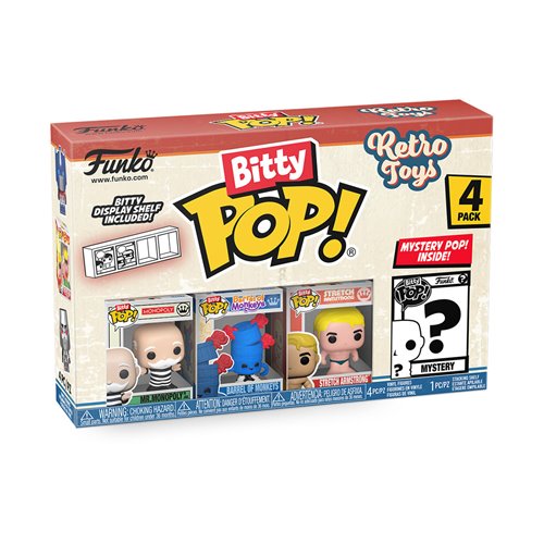 Retro Toys Mr. Monopoly Funko Bitty Pop! Mini-Figure 4-Pack