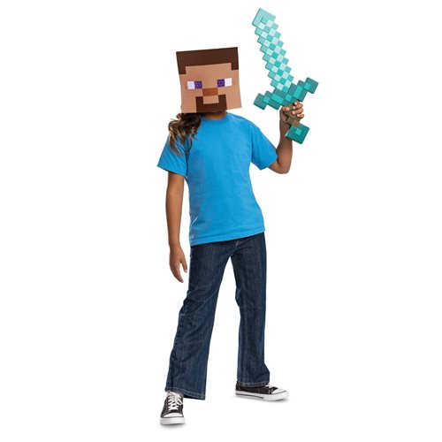 Minecraft Sword and Mask Child Roleplay Accessory Kit