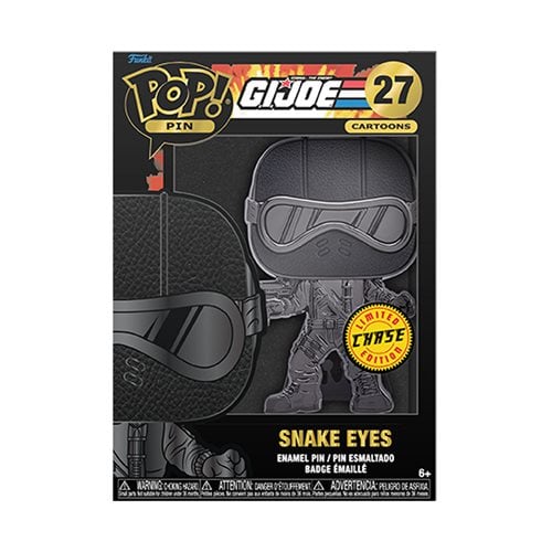 G.I. Joe Snake Eyes Large Enamel Pop! Pin
