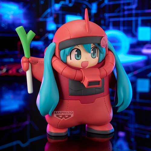 Gundam 45th Anniversary x Hatsune Miku Char's Zaku Costume Hatsune Miku Version Statue
