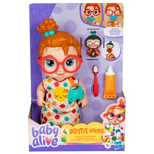 Baby Alive Lil Dreamer Dottie Doodle Sleepy Baby Doll