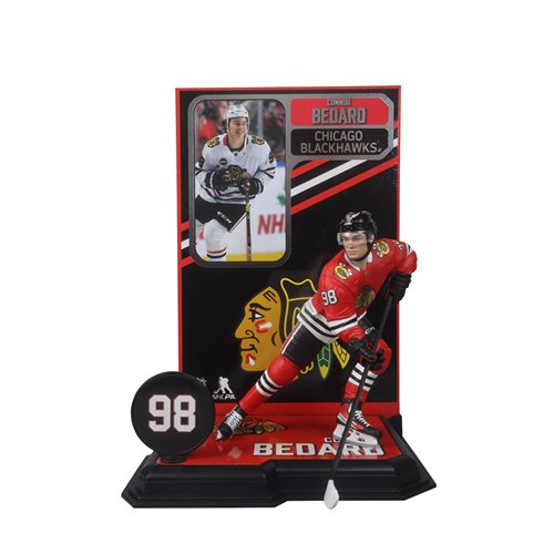 NHL SportsPicks Chicago Blackhawks Connor Bedard 2 7-Inch Scale Posed Figure Case of 6