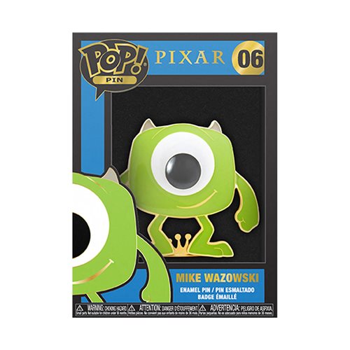 Monsters Inc. Mike Wazowski Large Enamel Pop! Pin