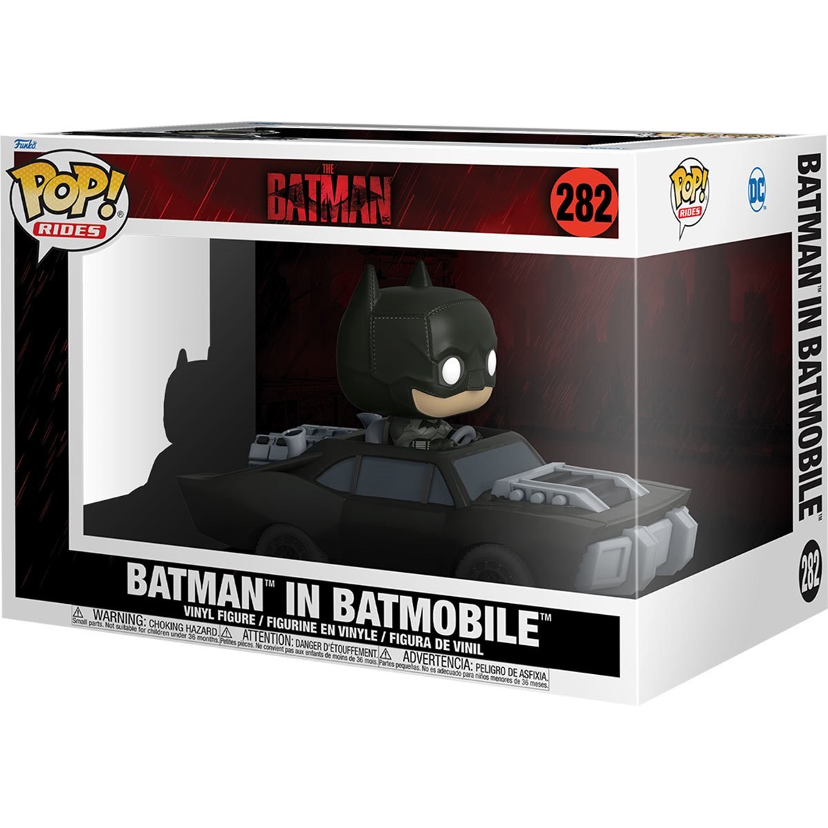 The Batman in Batmobile Super Deluxe Funko Pop! Vinyl Vehicle #282