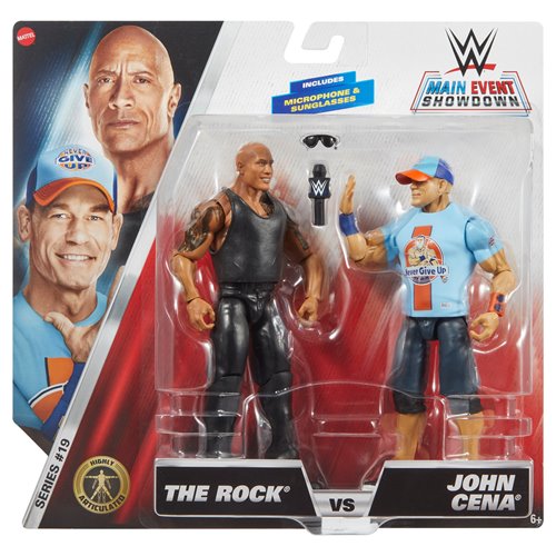 WWE Main Event Showdown Series 19 The Rock vs. John Cena Action