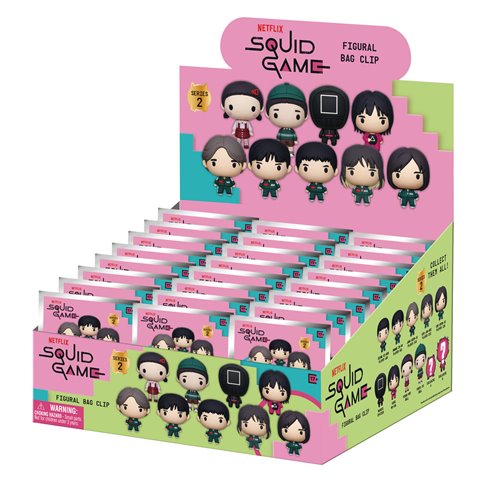 Squid Game Series 2 3D Foam Bag Clip Random 6-Pack