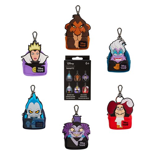 Disney Villains Mini-Backpack Mystery Box Bag Charm Random 1 Pack