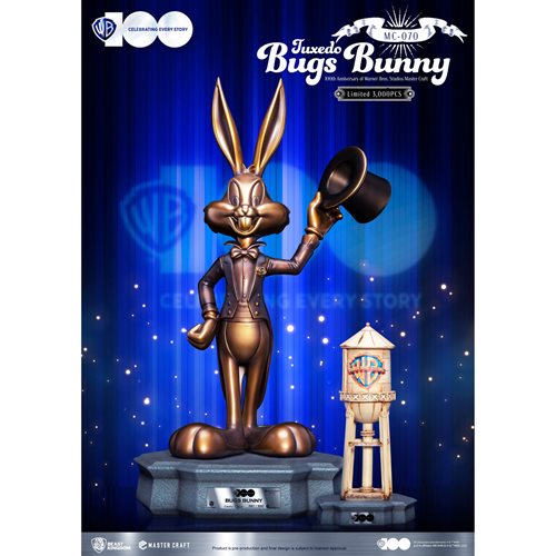 Looney Tunes WB100 Ann. MC-070 Tuxedo Bugs Bunny Master Craft Resin Statue