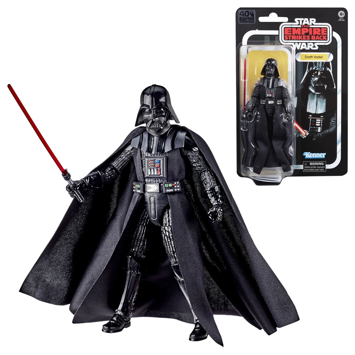 Details about   Star Wars 40th Empire Strikes Back Carbonized DARTH VADER Black Series 6"Figure 