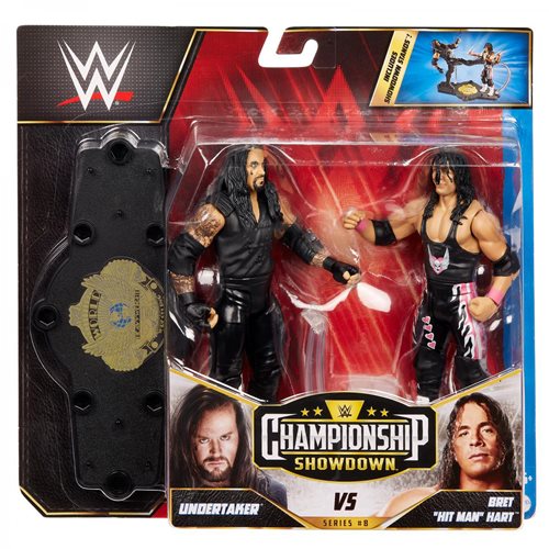 WWE Championship Showdown Series 8 Bret Hart vs Undertaker Action Figure 2-Pack