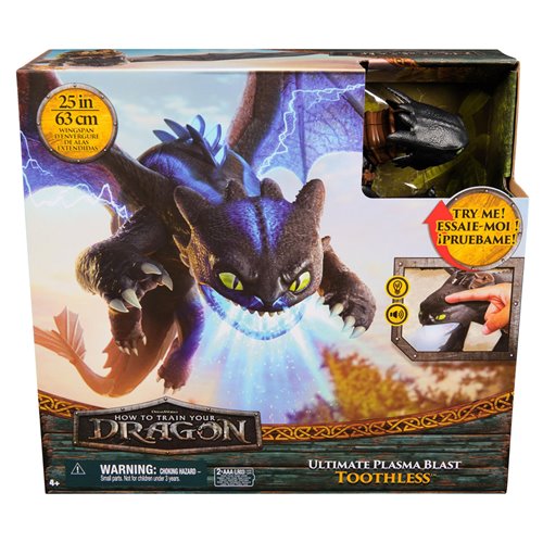 How to Train Your Dragon Toothless Ultimate Plasma Blast Light-Up Action Figure with Sound