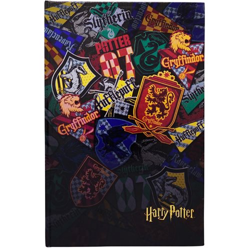 Harry Potter Hogwarts House Crests Journal with Wand Pen