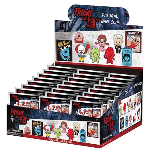 WB Horror Series 9 3D Foam Bag Clip Display Case of 24