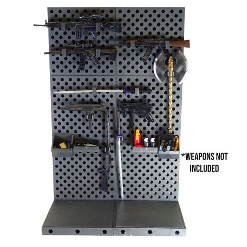 Super Action Stuff! Ultimate Weapons Rack Modular Display Accessory