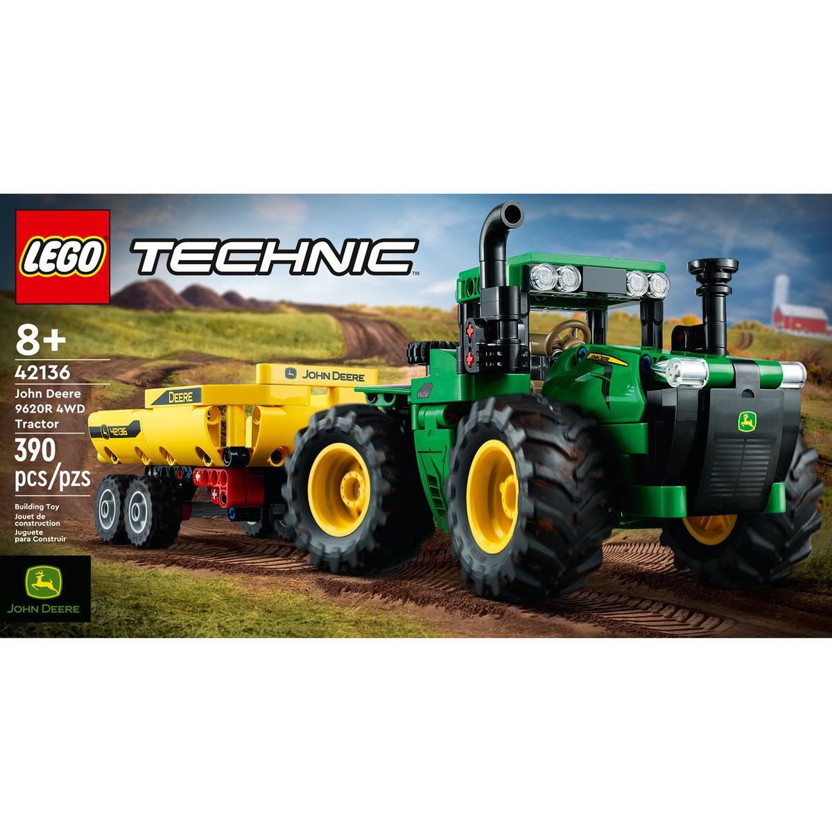 Tractor 9620R John Deere 42136 LEGO Technic 4WD