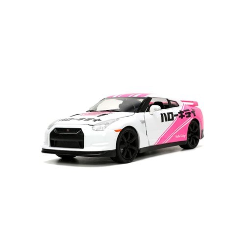 Hello Kitty Tokyo Speed 2009 Nissan GT-R R35 1:24 Scale Die-Cast Metal Vehicle with Figure