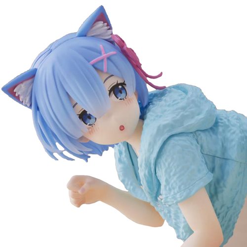 Re:Zero Starting Life in Another World Rem Cat Roomwear Version Desktop Cute Statue