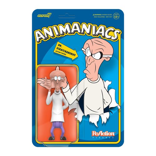 Animaniacs Dr. Scratchansniff 3 3/4-Inch ReAction Figure