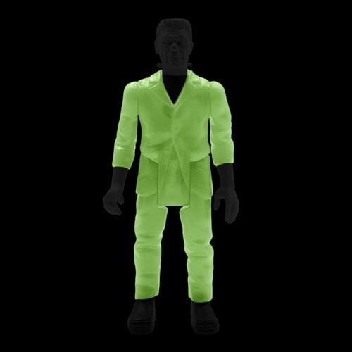 Universal Monsters Frankenstein's Monster Glow-In-The-Dark Costume Colors ReAction Figure
