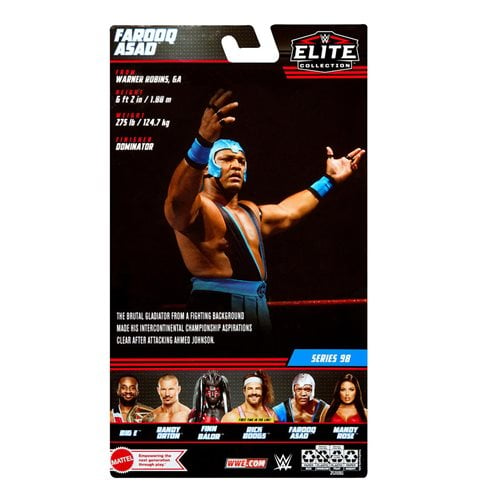 WCW Elite Collection Series 98 Farooq Asad Action Figure