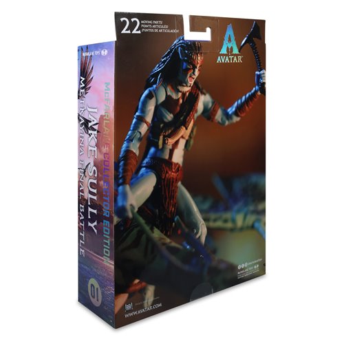 Avatar: Fire and Ash McFarlane Collector Edition Jake Sully Metkayina Final Battle 7-Inch Scale Acti