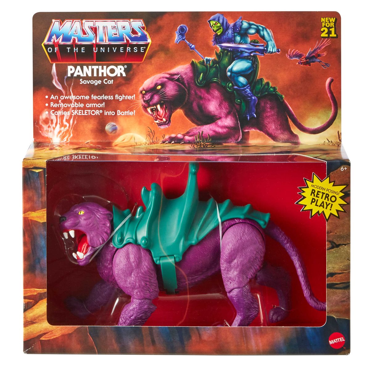 Masters of the Universe MotU Origins Mattel MISB / MOC Flocked Panthor