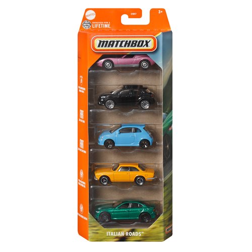 Matchbox Car Collection 5-Pack 2025 Mix 2 Vehicle Case of 12