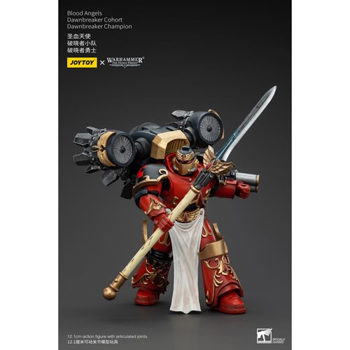 Joy Toy Warhammer The Horus Heresy Blood Angels Dawnbreaker Cohort Champion 1:18 Scale Action Figure