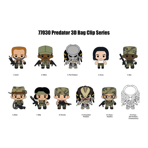 Predator 3D Foam Bag Clip Random 6-Pack