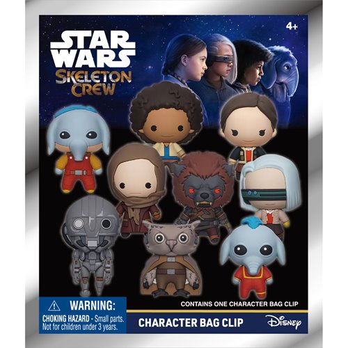 Star Wars: Skeleton Crew 3D Foam Bag Clip Random 6-Pack