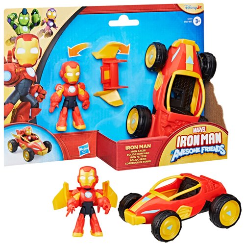 Iron Man and his Awesome Friends Iron Racer Action Figure & Toy Vehicle