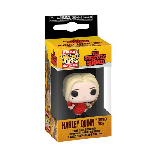 Suicide Squad Harley Quinn Damaged Dress Pocket Pop! Key Chain