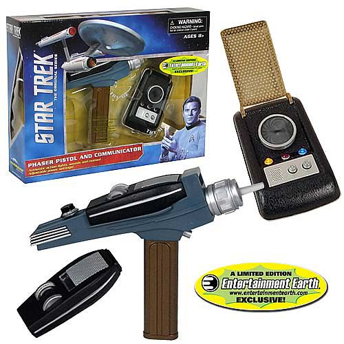Star Trek Gold Phaser and Communicator - EE Exclusive