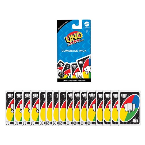 UNO Add-On Packs Comeback Pack Card Game